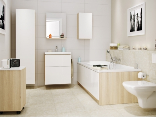 Cersanit Smart 160x80 cm-es egyenes kád kádlábbal, balos S301-119