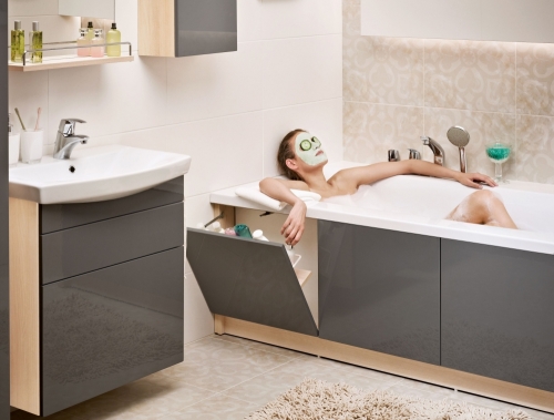 Cersanit Smart 160x80 cm-es egyenes kád kádlábbal, balos S301-119