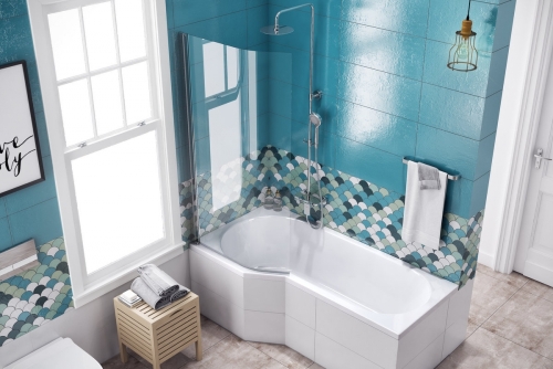 Excellent Be Spot 160x80 cm-es aszimmetrikus kádhoz kádparaván, balos KAEX.2309.750.LE