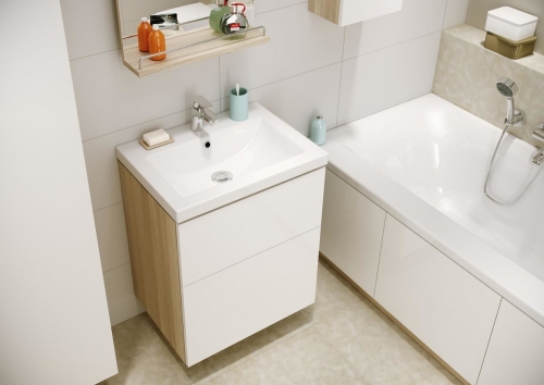 Cersanit Smart mosdótartó szekrény, fehér (mosdó nélkül) S568-018