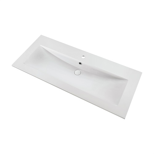 Marmy LISETTE Plus 120x51 cm beépíthető öntött márvány mosdó 1 csaplyukkal 80 6830 12 11 10