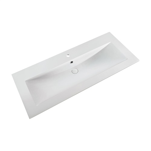 Marmy LISETTE Plus 120x51 cm beépíthető öntött márvány mosdó 1 csaplyukkal 80 6830 12 11 10