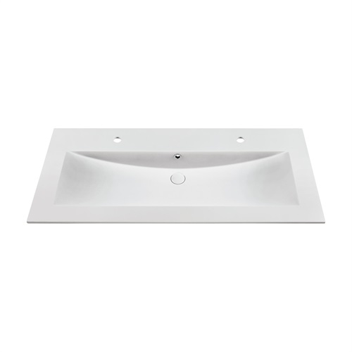 Marmy LISETTE Plus 120x51 cm beépíthető öntött márvány mosdó 2 csaplyukkal 80 6830 12 12 10