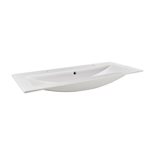 Marmy LISETTE Plus 120x51 cm beépíthető öntött márvány mosdó 2 csaplyukkal 80 6830 12 12 10