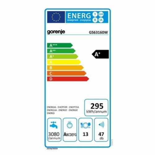 Gorenje szabadonálló mosogatógép A+, GS63160W