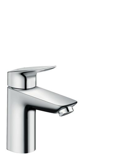 Hansgrohe Logis egykaros mosdócsaptelep 100, fém automata lefolyó-garnitúrával, króm 71171000