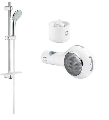 GROHE Euphoria zuhanygarnitúra Eco Aquatunes wifi-s hangszóróval 27242001+26270LV0