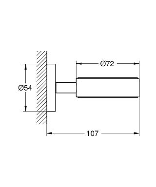 Grohe Essentials tartókonzol 40369 001 (40369001)