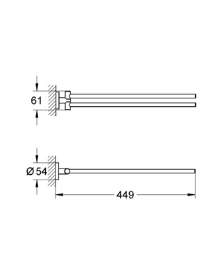 Grohe Essentials törölközőtartó 40371 001 (40371001)