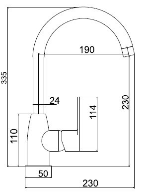Novaservis Metalia 57 álló gránit konyhai csaptelep 96713,GRB