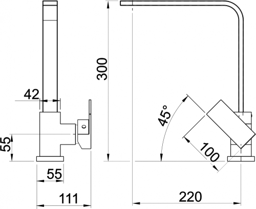 Novaservis Metalia 57 álló gránit konyhai csaptelep 36713,GRB