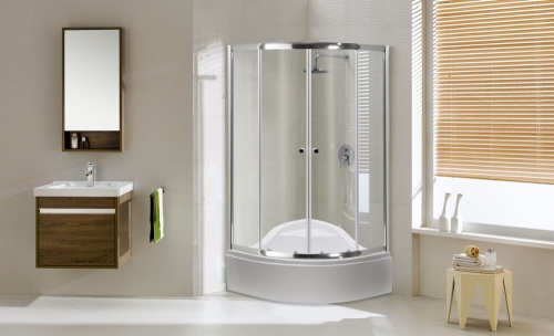 Niagara Wellness Alor 90x90 negyedköríves zuhanykabin Oliver II magasított zuhanytálcával