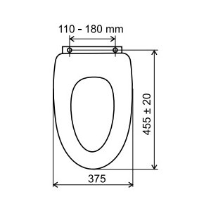 Ferro (Novaservis) Prestige WC ülőke fehér soft close, mdf, WC/SOFTMDF
