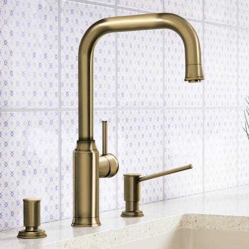 BLANCO LIVIA-S egykaros kihúzható fejes mosogató csaptelep, sárgaréz szín 521289