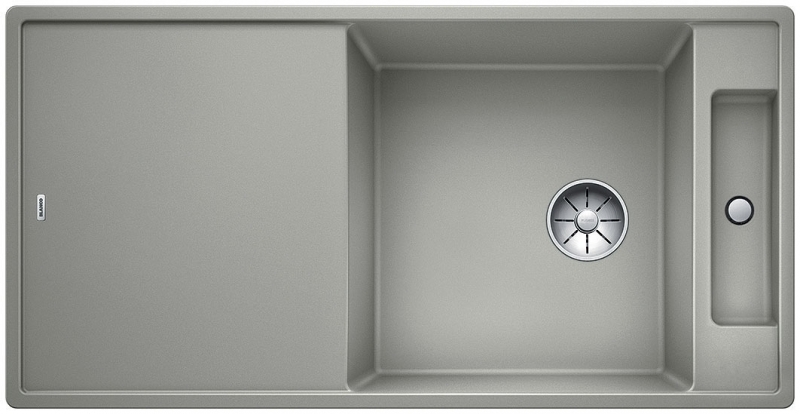 BLANCO AXIA III XL 6 S Silgranit mosogató fa vágódeszkával, gyöngyszürke 522172