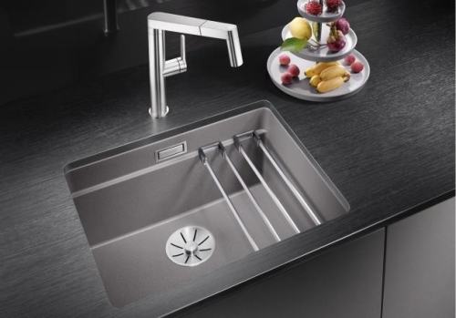 BLANCO Etagon 500-U alulról beépíthető Silgranit mosogató, gyöngyszürke 522230