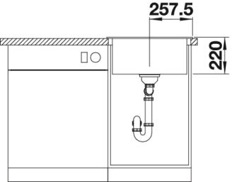 BLANCO PLEON 5 Silgranit mosogató, kávé 521677