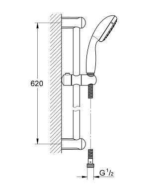 Grohe New Tempesta 100 zuhanyszett 27853 000 (27853000)