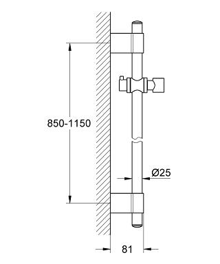 Grohe Rainshower zuhanyrúd 1150 mm 27136 001 (27136001)