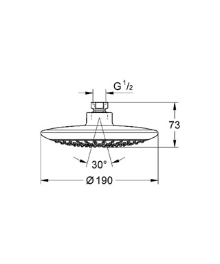 Grohe Rainshower Solo 190 Fejzuhany 27370 000 (27370000)