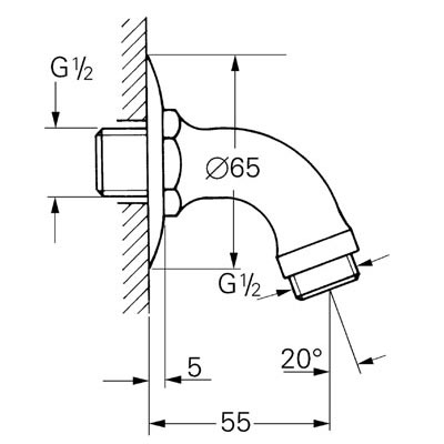 Grohe Relaxa Classic zuhanykar 28429 000 (28429000)