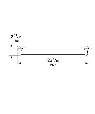 Grohe Seabury törölköző tartó 40157 000 (40157000)
