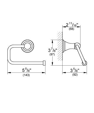 Grohe Seabury wc papír tartó 40160 000 (40160000)