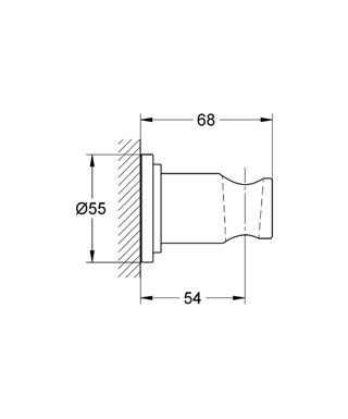 Grohe Sena fali kézizuhany tartó 28690 000 (28690000)