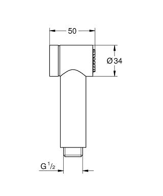 Grohe Sena Trigger intim kézizuhany 26328 000 (26328000)