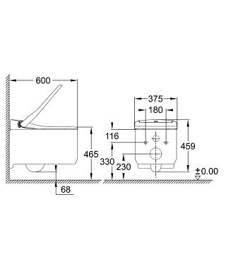 Grohe Sensia® Arena bidé funkciós wc kompletten 39354 SH0 (39354SH0)