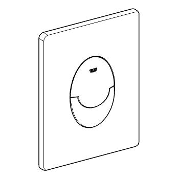 Grohe Skate Air nyomólap, Soft Graphite 38505 AL0 (38505AL0)