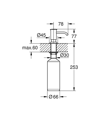 Grohe Authentic szappanadagoló 40537 000 (40537000)