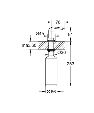 Grohe Ladylux / Zedra szappanadagoló 40553 000 (40553000)