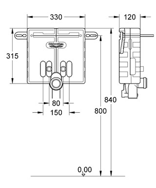 Grohe Uniset mosdóhoz 37576 000 (37576000)