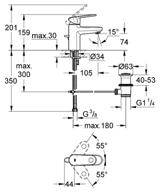 Grohe Europlus egykaros mosdócsaptelep 32612 00E (3261200E)
