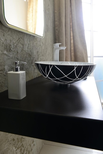 Sapho Murano Linea 40x14 cm üvegmosdó AL5318-13