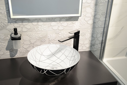 Sapho Murano Linea 40x14 cm üvegmosdó AL5318-13