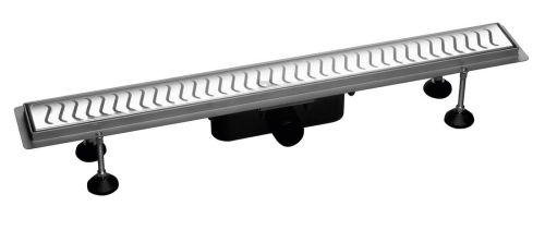 Sapho Flue inox zuhanyfolyóka ráccsal, 630 mm 74576