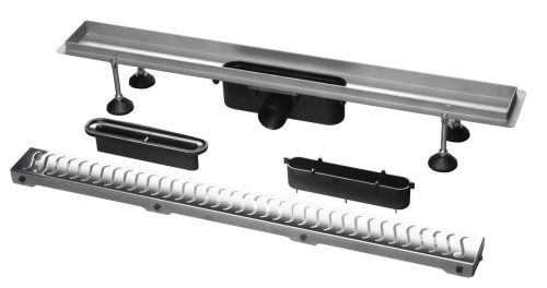 Sapho Flue inox zuhanyfolyóka ráccsal, 630 mm 74576