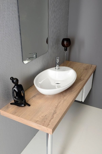 Sapho MINIMAL ovális mosdó 64,5x40,5x12 cm (MN065)