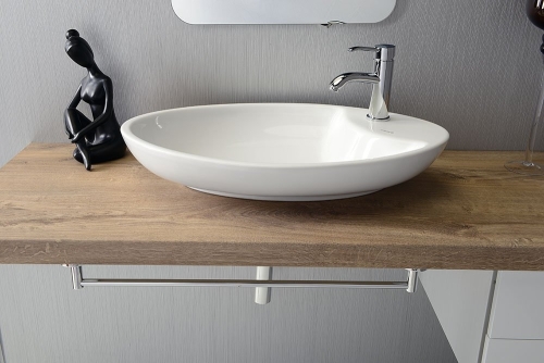 Sapho MINIMAL ovális mosdó 64,5x40,5x12 cm (MN065)