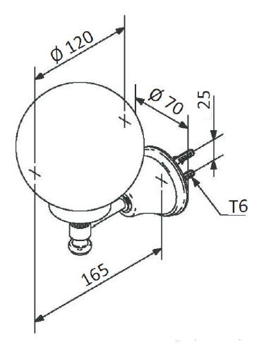 Sapho GRISI fali lámpa E14 40W, GR952