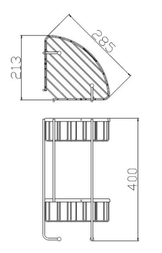 Sapho Smart fürdőszobai polc 1322-202