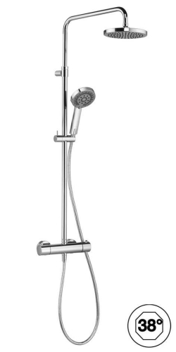 Kludi A-Qa Thermostat Dual Shower System zuhanyrendszer 6619505-00