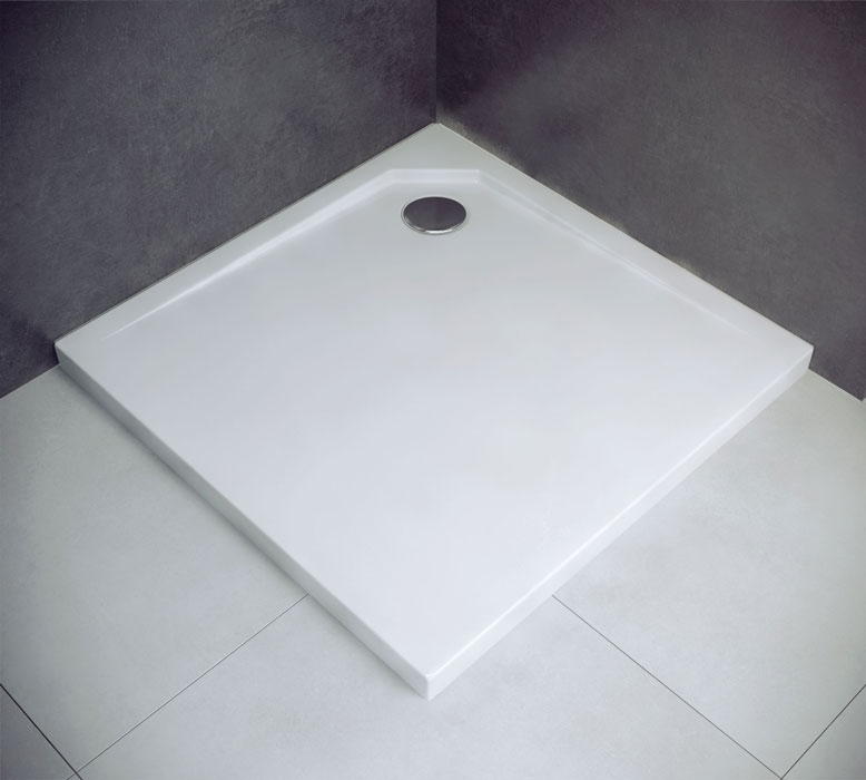 Niagara Wellness SIA-S 90x90 cm-es szögletes, öntött márvány zuhanytálca