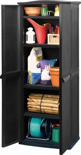 Curver Rattan style-magas kerti tárolószekrény, Válasszon egy színt: Barna