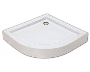 Leziter Akciós íves zuhanytálca több méretben  + szifon, Méret: 90x90 cm