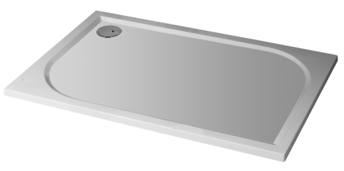 Arttec STONE aszimmetrikus szögletes öntöttmárvány zuhanytálca, Méret: 90x100 cm