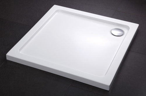 Leziter Modena Slim szögletes alacsony akril zuhanytálca, Méret: 90x90 cm