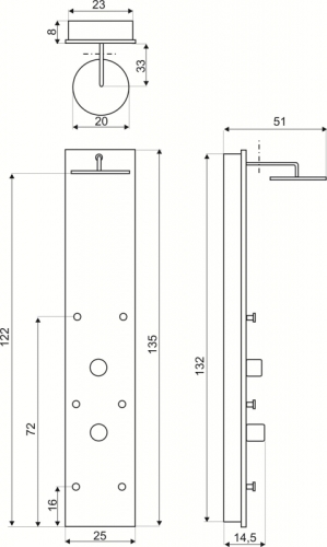 Kerra Karla hidromasszázs zuhanypanel